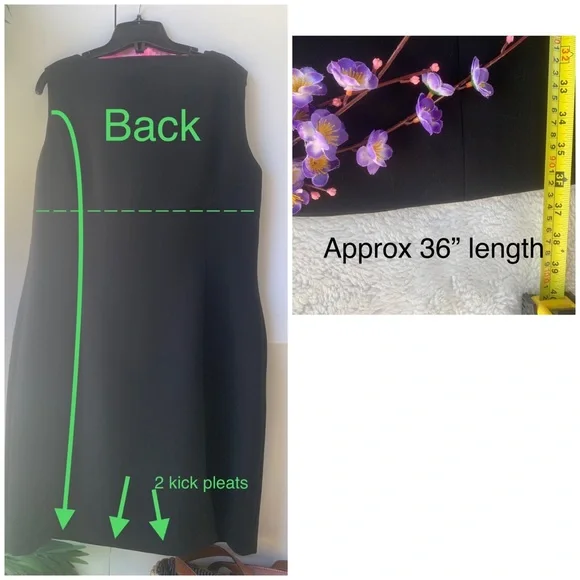 5 ⭐️TAHARI x Larry Levin 🔝 Style& Quality, Empire Waist princess seams - Picture 9 of 16